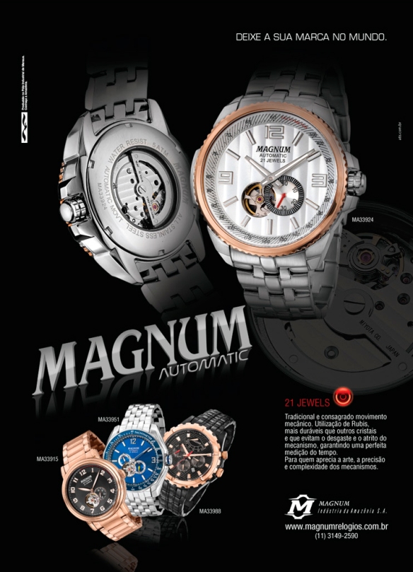 Relógio masculino automático da Magnum MA33924Q