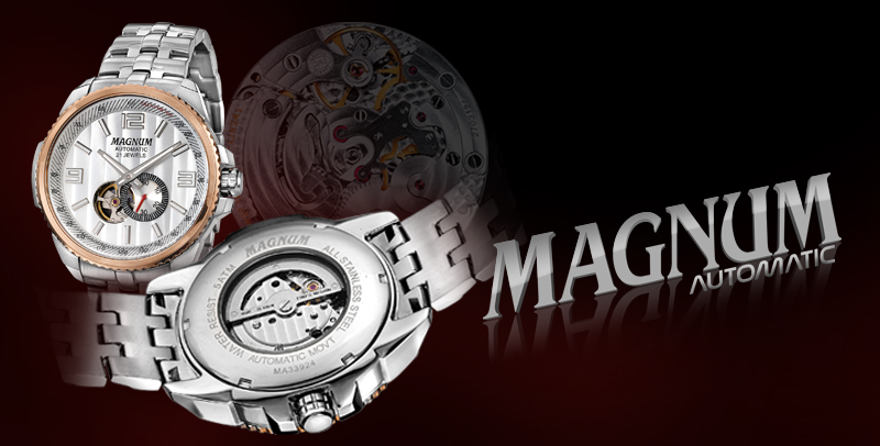 🏷️【Tudo Sobre】→ Relógio Magnum Automático 21 Jewels Analógico Masculino  MA33906U